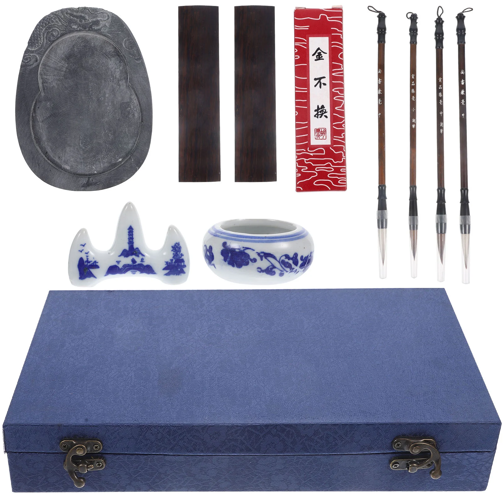 

Calligraphy Painting Set Ink Brush for Student Stick Writing Study Supplies Wood