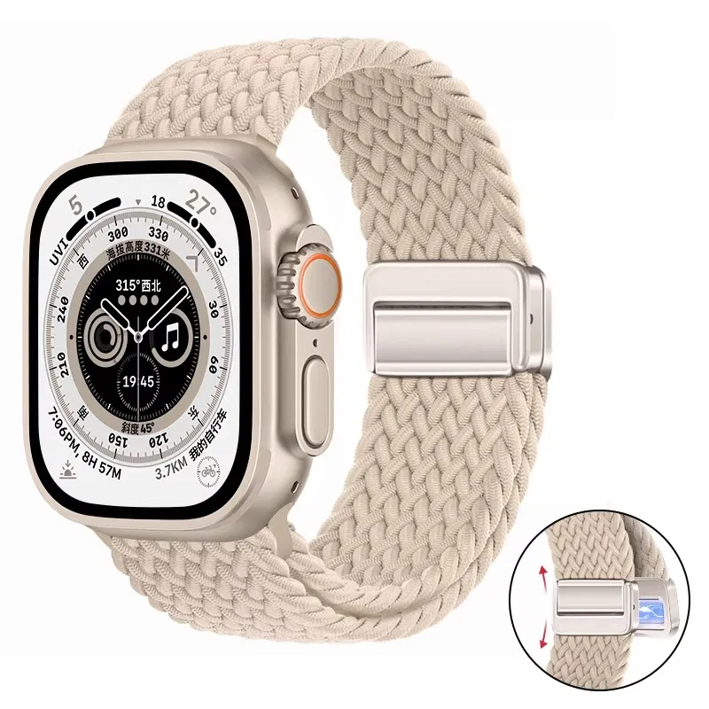 Magnetisches Schlaufenarmband für Apple Watch Ultra 3 2 Band 49mm 46mm 45mm 44mm 42mm 41mm 40mm Correa Armband iWatch Series 11 10 SE 9 8 – Detail 14