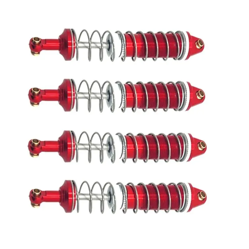 CYGJ-RC Car Upgrade Hydraulic Pressure Oil Shock Absorber Kit For Wltoys 104006 104010 104020 104026 RC Car Upgrade Parts Red