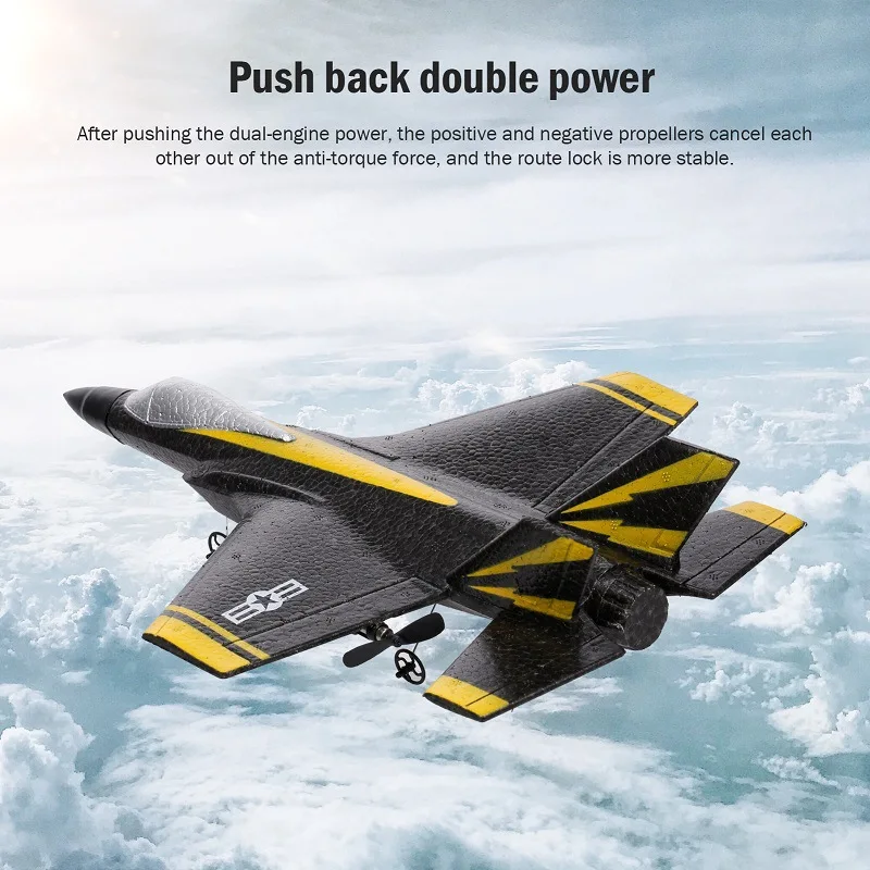 Fx635 Remote Control Glider New Flying Bear F35 Fighter Children's Foam Toy Aircraft Model Boy's Gift RC Aircraft