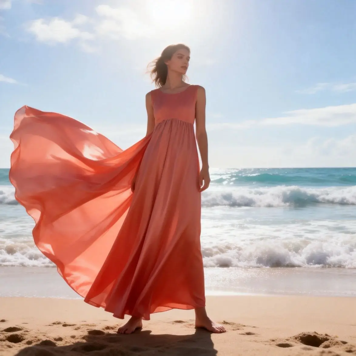 

1.4m Lengh Unisex Glossy Ice Silk Satin Long Dress Maxi Dress Tank Pullover Elegant Dresses Sleeping Wear