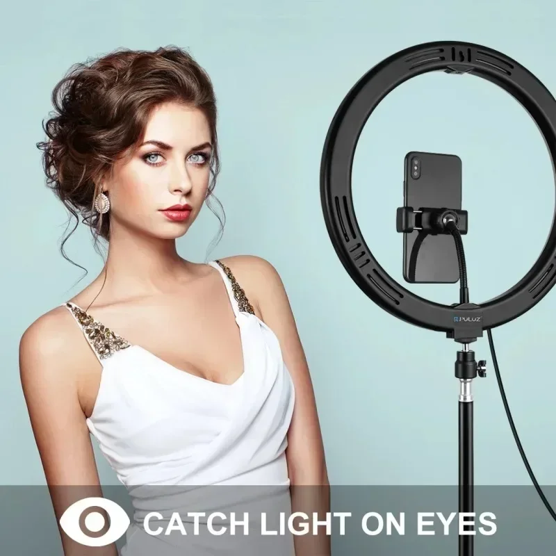 11.8 inch 30cm Type-C 3 Modes Dimmable Dual Color Temperature LED Ring Light Vlogging Selfie Photography Video Lights