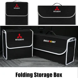 1pc Car Storage Bag Trunk Organizer Box Felt Cloth Storage Box Auto Accessories For Mitsubishi Ralliart Asx Outlander Lancer ex