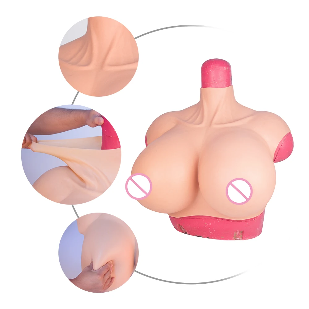 Crossdressers Z Cup Realistic Silicone Breast Forms Huge Fake Boobs Enhancer Tits For Transgender Shemale Drag Queen Cosplay