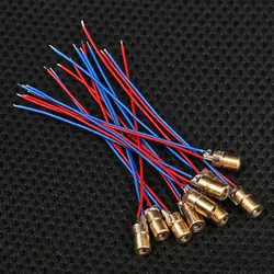 Hot 1/3/5/10Pcs diody laserowe moduł diodowy regulowany moduł 650nm 6mm 3/5V 5 mln wat dioda moduł czerwona miedź