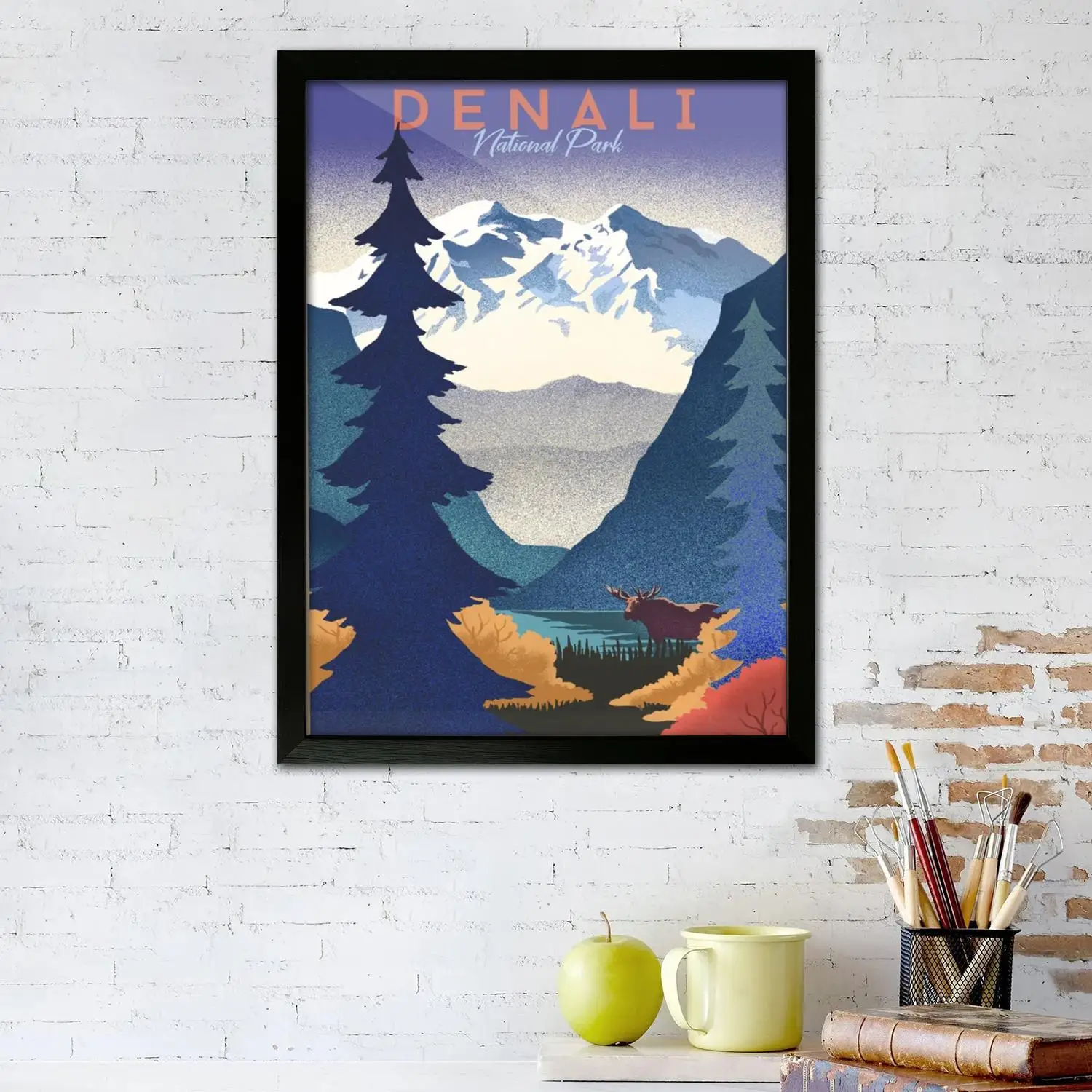 denali national park Canvas Art Poster, Wall Art, Picture Print, Modern Family, Bedroom Decor, Posters,Decorative painting