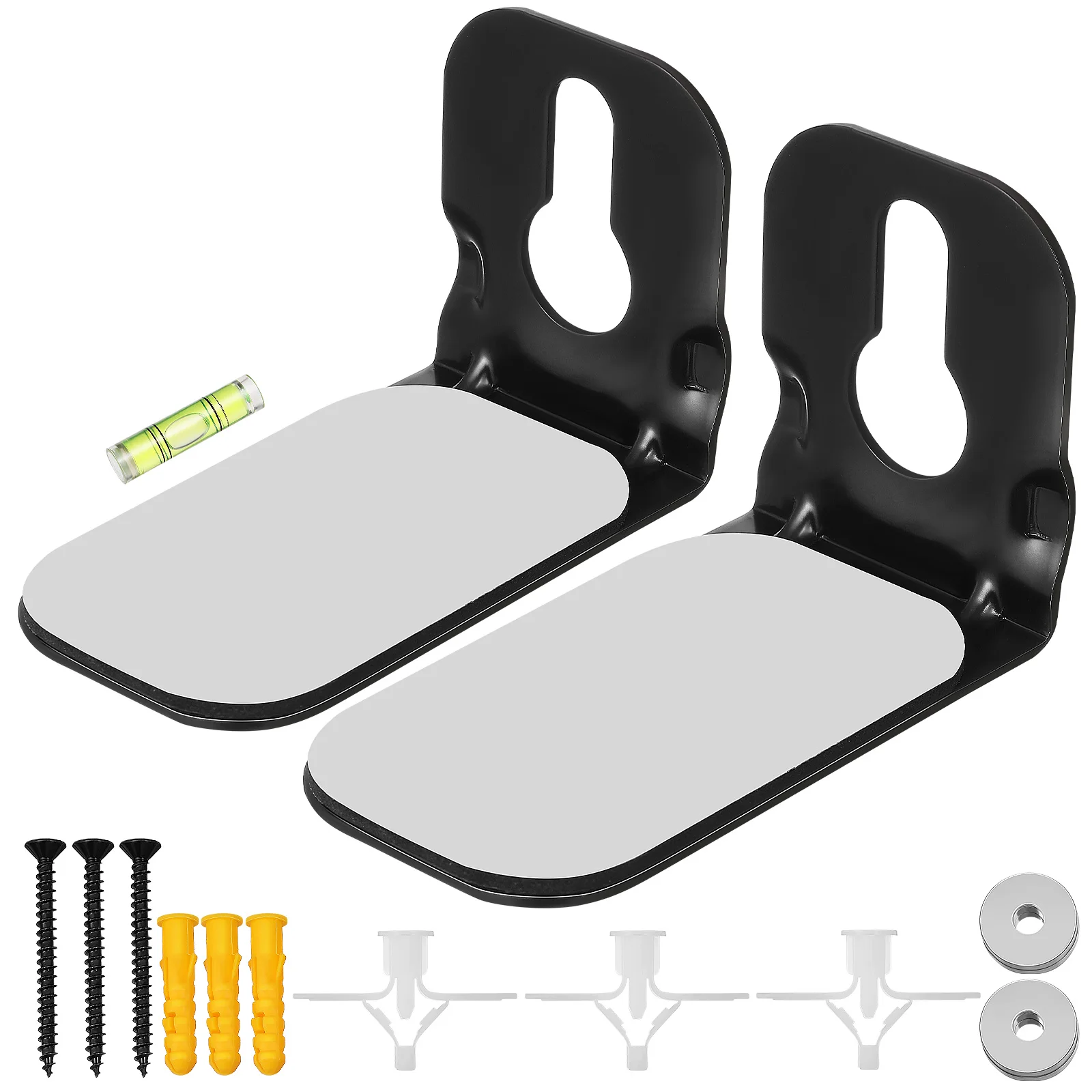 

Soundbar Wall Bracket Universal Mounting For Home Audio System Carbon Steel Adhesive Holder Compatible With Various Models