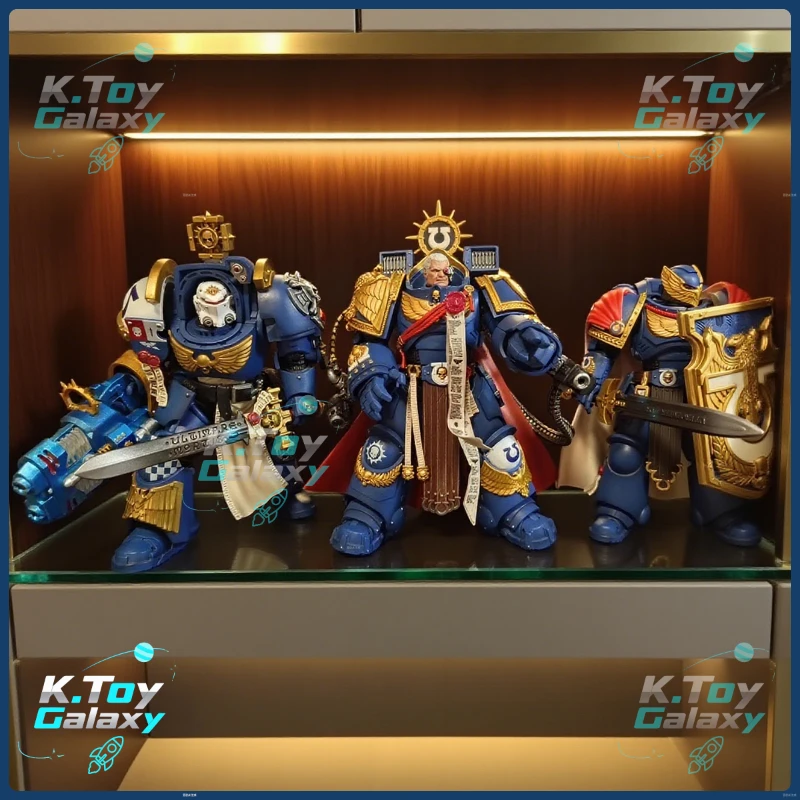 JOYTOY Warhammer 40K อัลตรามารีนส์ 1/18 ฟิกเกอร์แอ็คชั่น มาร์เนอส คาลการ์ วิคทริกซ์ ฮอนอร์ การ์ด ฟิกเกอร์ โมเดลเกม ข้อต่อขยับได้ ของเล่น