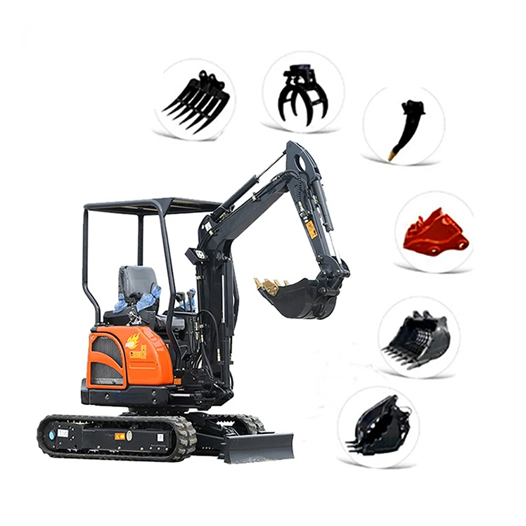 Mini excavator Mini small micro crawler bagger digger excavators machine micro excavator 1.8 ton 2.0 ton compact