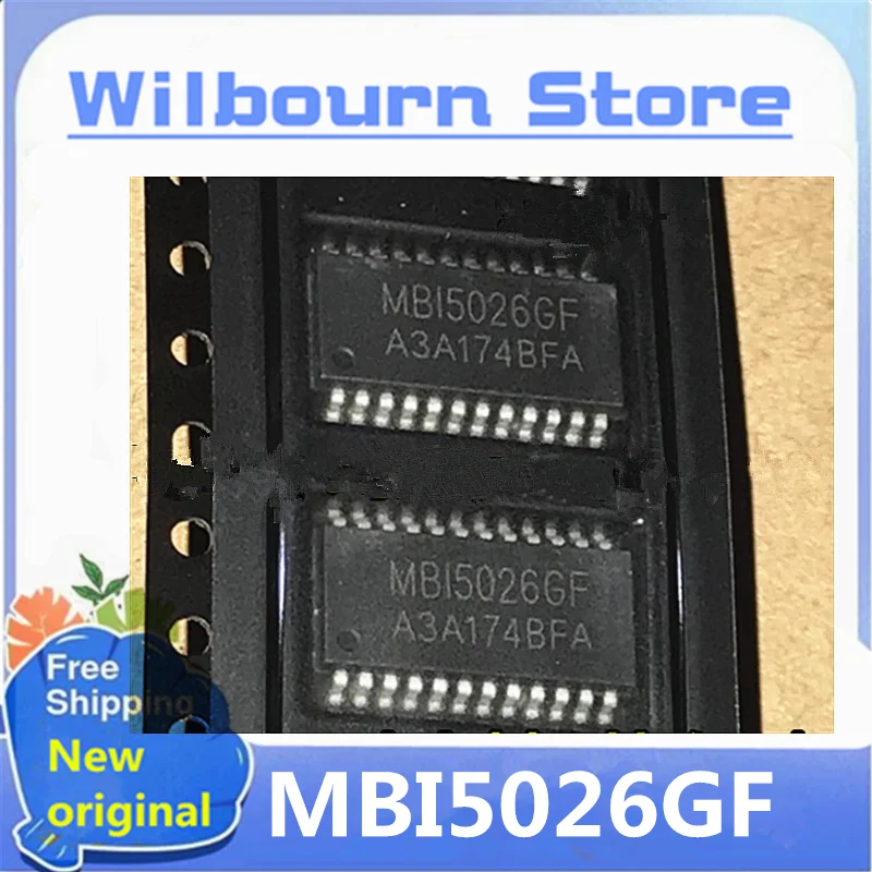 

Free Shipping 100PCS/LOT MBI5026GF MBI5026 SSOP24 100% in stock