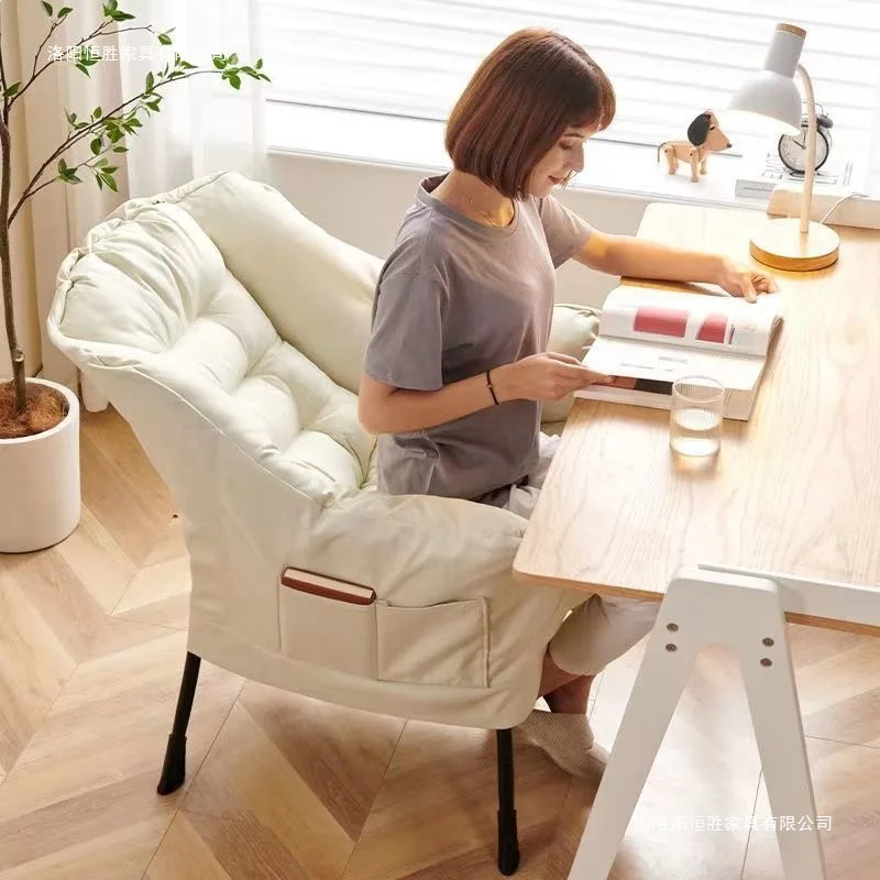 Lazy sofa single chair student dormitory computer chair sedentary balcony small sofa bedroom back recliner