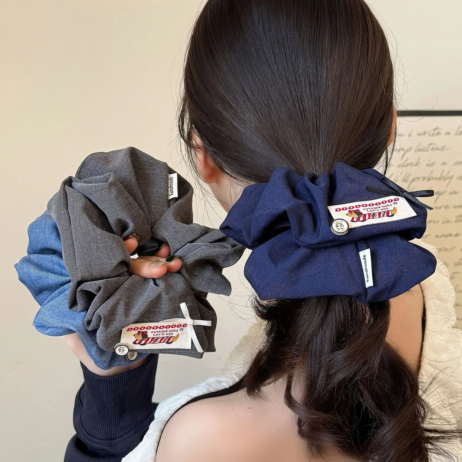 1/3 Stück, mehrfarbig, Vintage-Stil, lässiger Stil, perfekte tägliche Frisuren, Retro-Look, einzigartiges Haar-Accessoire, ideales lässiges böhmisches Haargummi