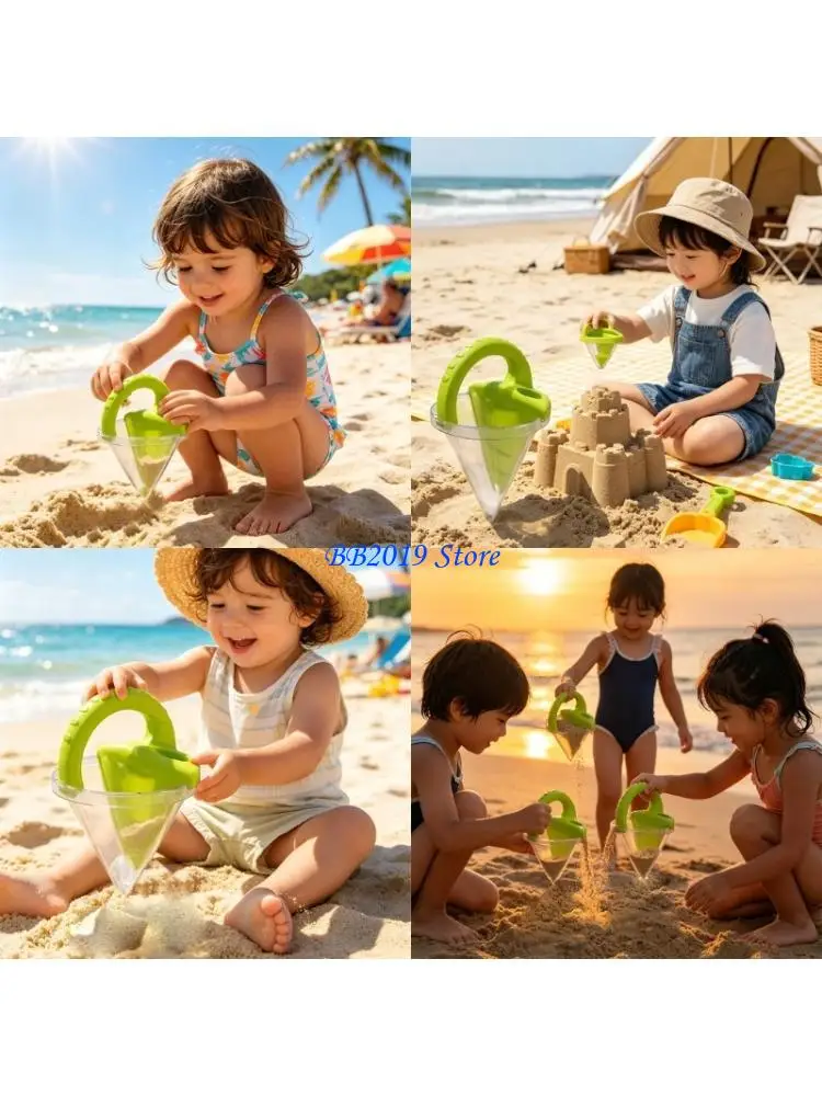 Q0KB Kids Sand Spilling Toy Large Funnel for Infants Kids Gardening Supplies Beach Sand Funnel Sand Toy for Toddlers