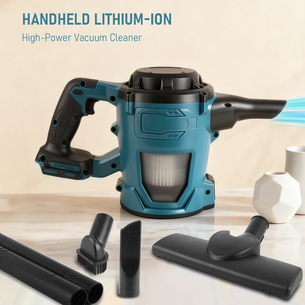 Aspirapolvere senza fili ad alta potenza da 500 W Aspirapolvere portatile senza spazzole Filtro rimovibile e lavabile per aspirapolvere a pulizia rapida