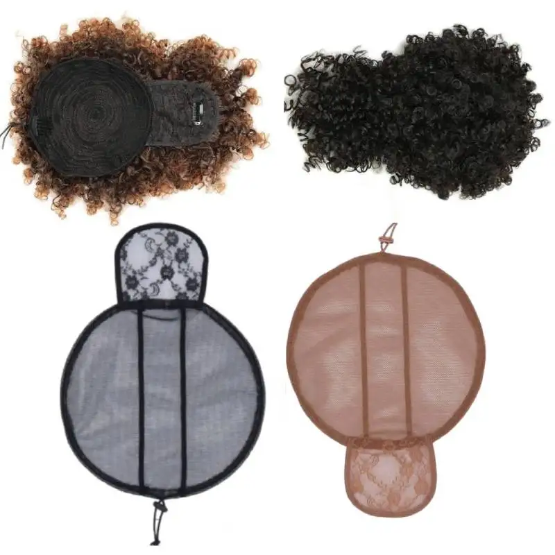 

Сетка для волос для пучка с челкой Сетка для изготовления афро-пухового хвоста Парик Сетка для пучка с завязкой Конский хвост Сетка для волос Пончик Шиньон Пучок