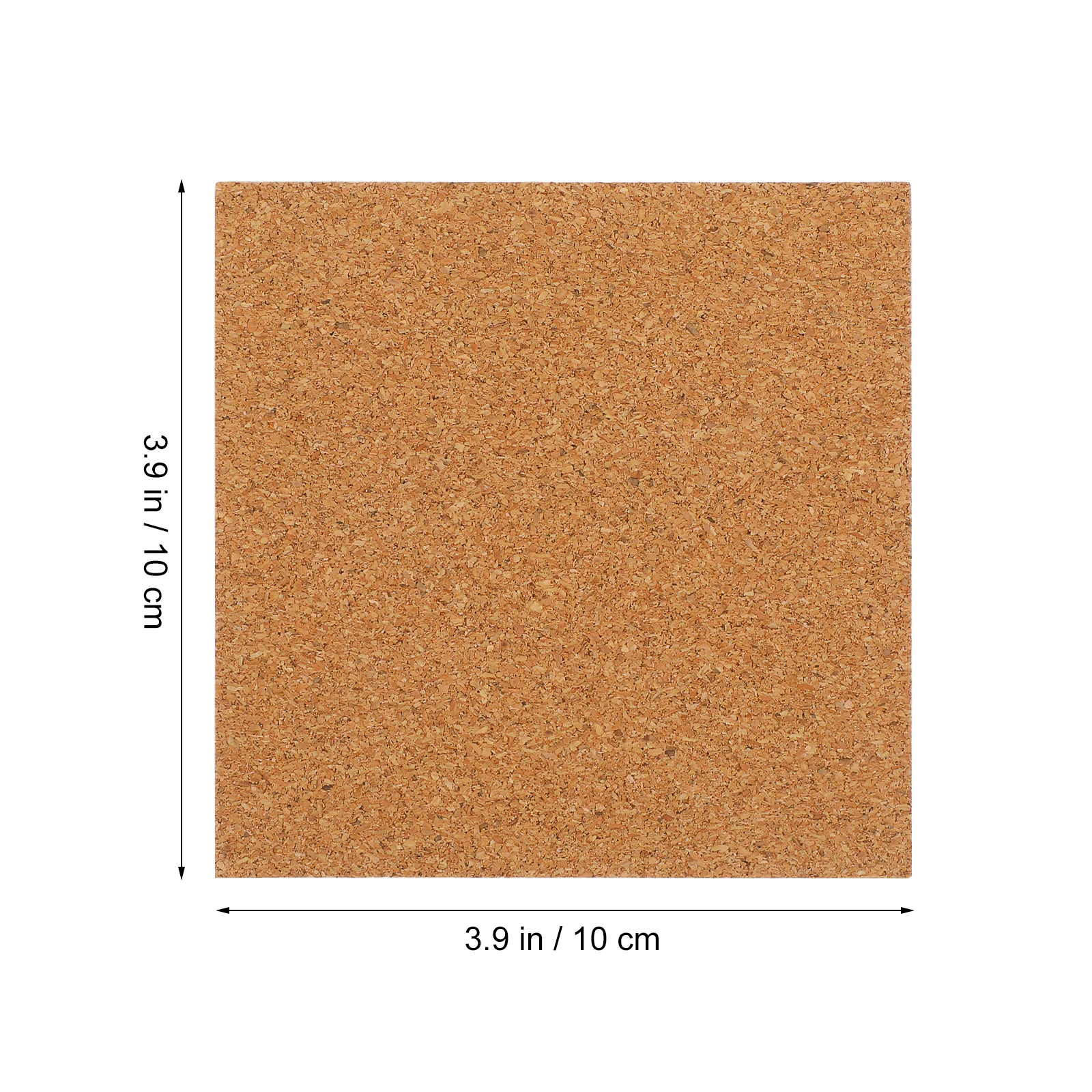 10 pezzi sottobicchieri in sughero cuscinetti assorbenti quadrati per bevande supporto in bambù artigianato fai da te decorazioni per l'home office isolamento termico antiscivolo