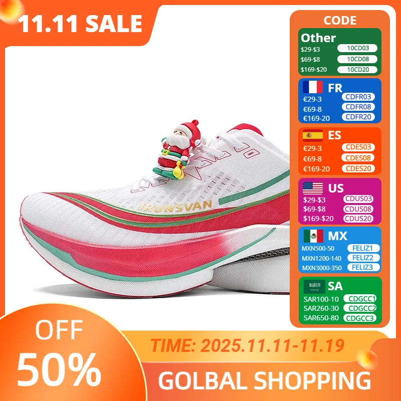 

Легкие карбоновые туфли унисекс 12,12 — IRUNSVAN, Marathon Favorite, превосходная амортизация и гибкая подошва Zapatillas de deporte