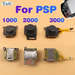 2pcs 3D Analog Joysticks Thumbstick Cap For PSP 1000 2000 3000 Black Button Grip Caps Module Potentiometer Replacement Repair