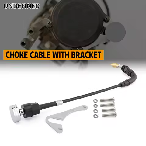 For Harley Big Twin Sportster XL 883 1200 XL883 XL1200 1988-2006 Twin Cam Motorcycle Carburetor Choke Cable With Bracket