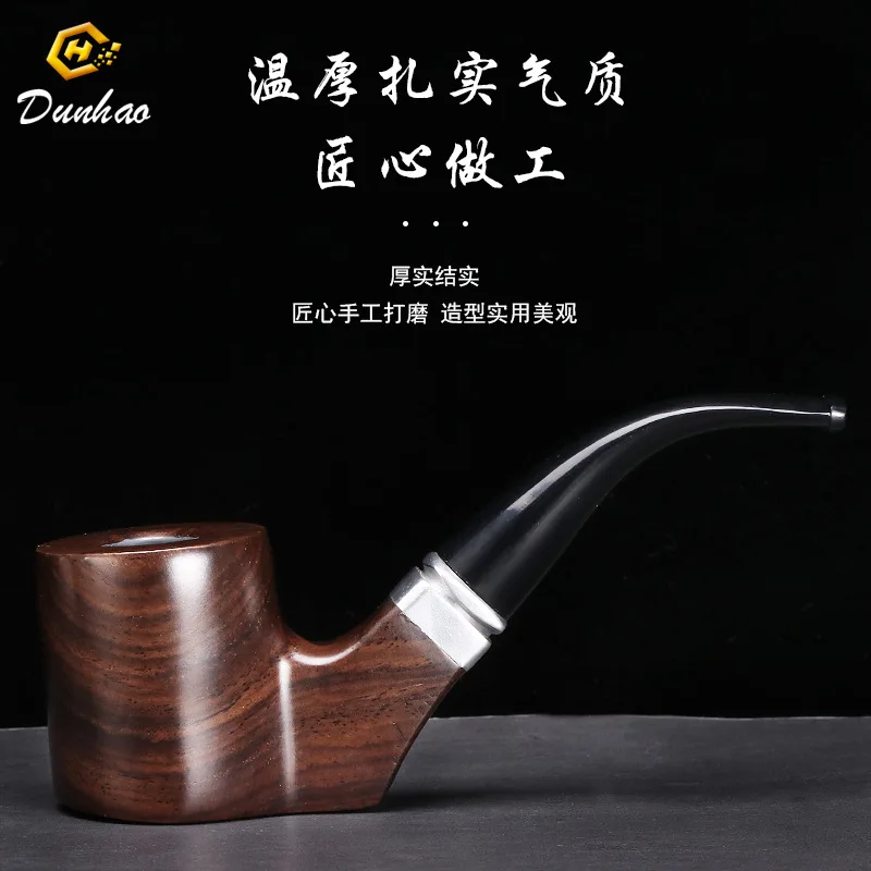 Creative Wood Tobacco Pipe 9MM Filter Pipe Potable Handheld Smoking Pipe Cigarette Accessories Men\'s Gifts