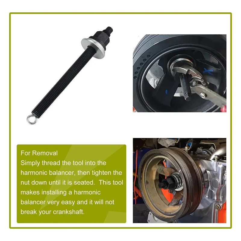 NEW-LS Harmonic Balancer Installation Puller Pulley Tool Kit For SBC BBC GM 5.3 5.7 6.0 6.2L