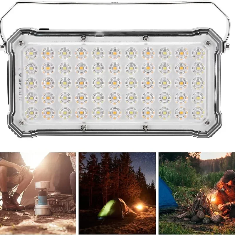 20000mAh Portable Camping Light 2000LM High Brightness Outdoor Emergency Lantern 5 in 1 Multifunctional Flashlight for Hiking