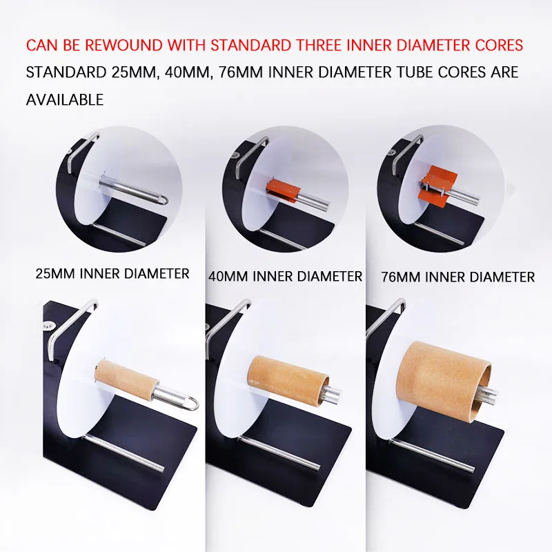 F202 ماكينة إعادة تدوير الملصقات الأوتوماتيكية في اتجاهين ذاتية اللصق لطابعة الباركود ماكينة إعادة تدوير الملصقات #3