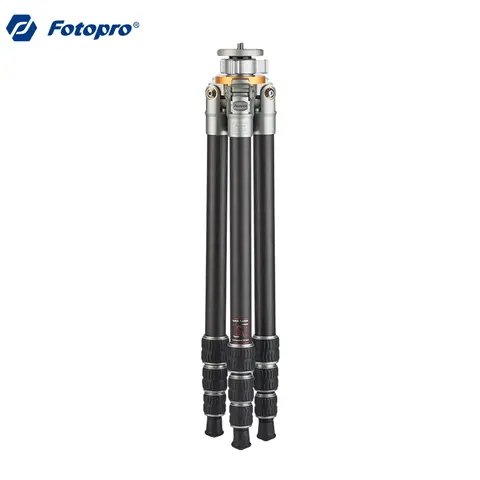 Fotopro Trépied d'appareil photo professionnel tous temps en fibre de carbone pour appareil photo objectif long et télescope T-64C PRO