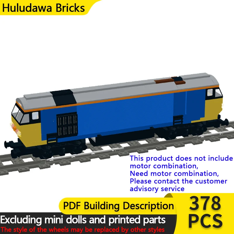 City Car Model MOC Building Bricks Class 66 BR Electric Locomotive Modular Technology Children Holiday Gifts Assemble Toys Suit