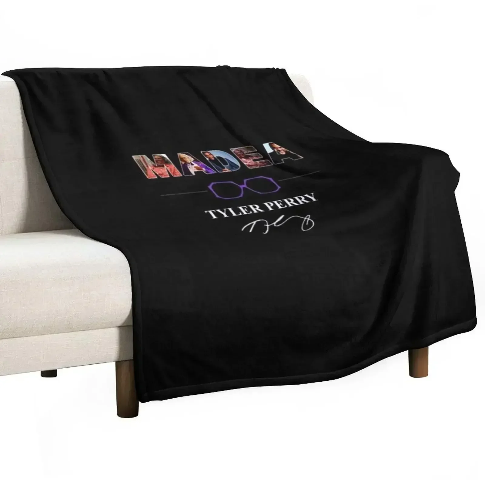 

Madea Tyler Perry Gift T-Shirt Throw Blanket Cozy Napping Blanket Gift for Mom Dad