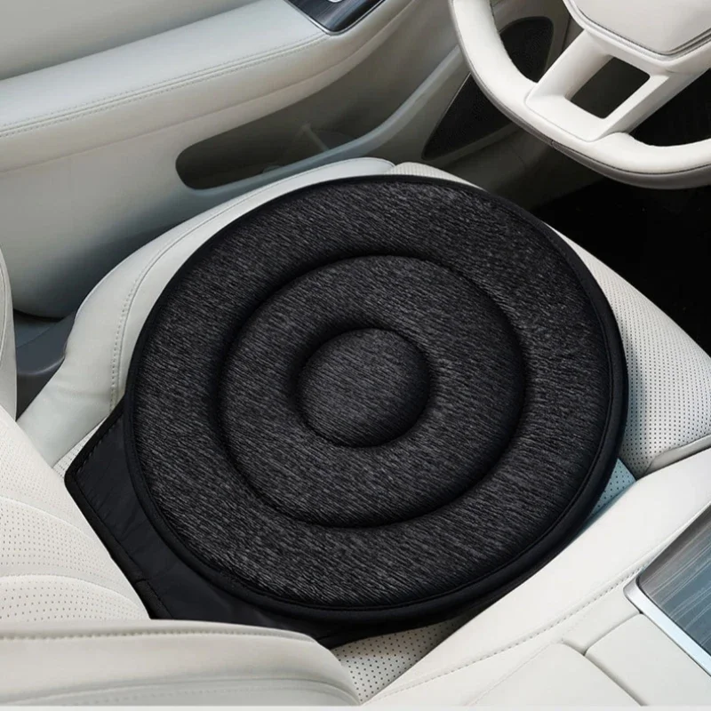 360 Degree Rotating Seat Cushion: Non-Slip Rotating Memory Foam Car Seat Pad For Elderly Or Those With Limited Mobility