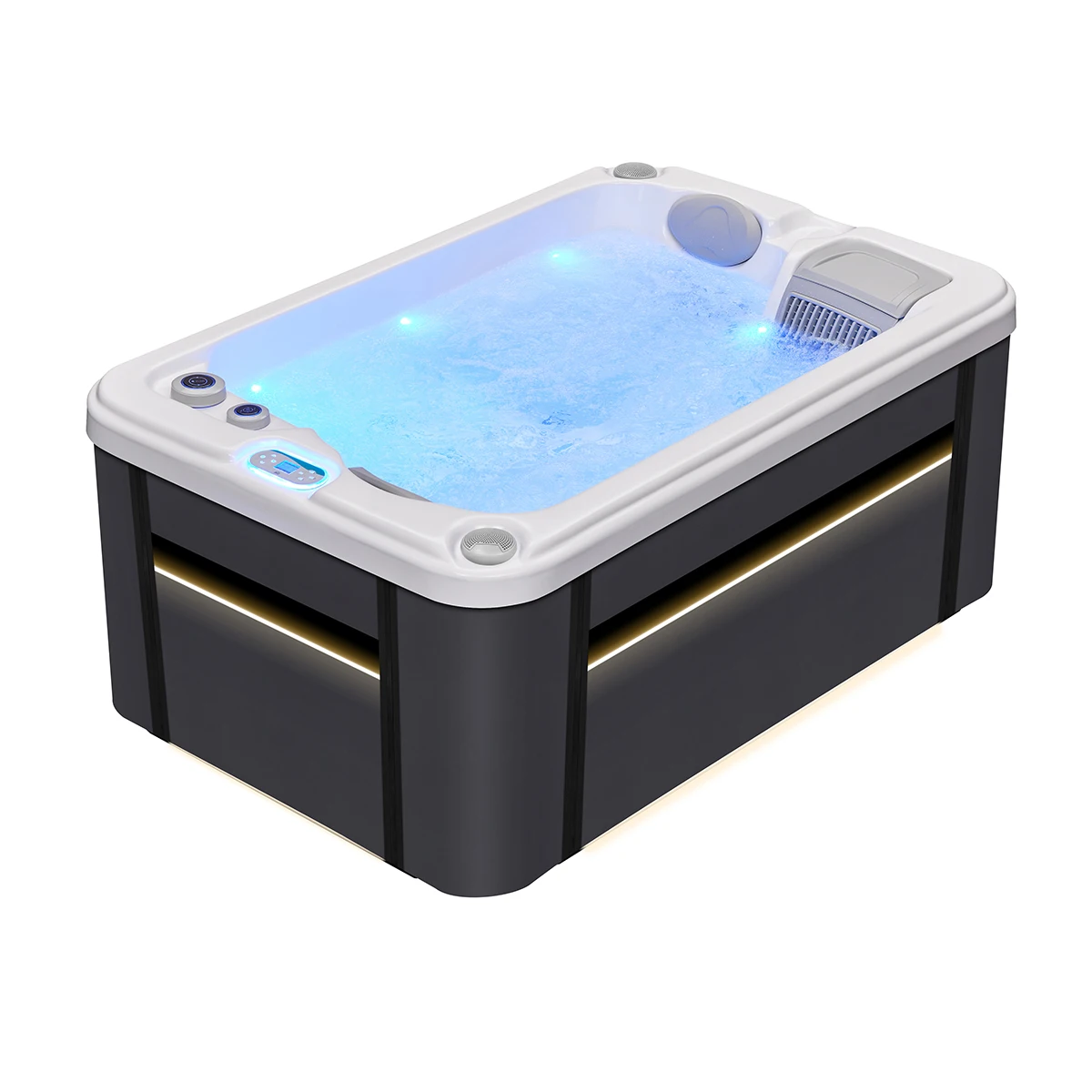 Outdoor Hot Tube Whirlpool Massage White Color Bathtub With Balboa System Spas Ce Approved
