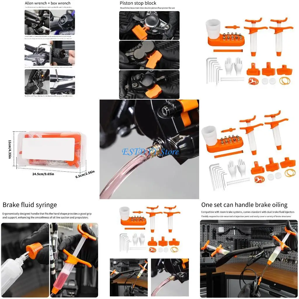 G6DE الفرامل ينزف مجموعة الدراجات الجبلية الصحن الهيدروليكي الفرامل الزيوت المعدنية ينزف مجموعة الدراجات الفرامل أداة إصلاح خدمة