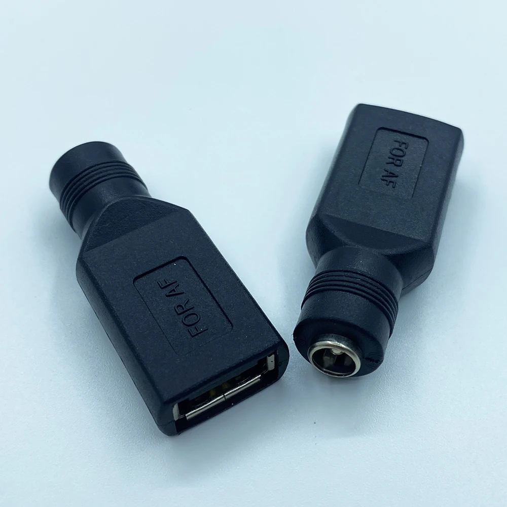 1/2/5Pcs 5V USB Connector 5.5 x 2.1mm DC Power Female Charging Socket to USB 2.0 Female Jack Interface Laptop Conversion Adapter image 5