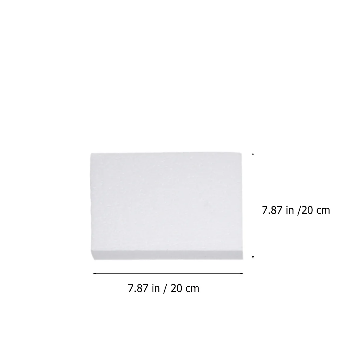 20Pcs White Foam Blocks Shockproof Packaging Pads Anti Pressure Filling Sheets for Home Shop Protection Boards