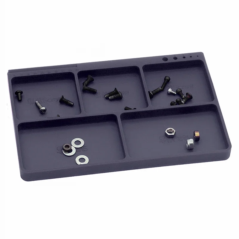 Silicone Tray Parts Tool Stand Non-Slip Organizer  for RC Car Truck Hardware Screws Small Accessories