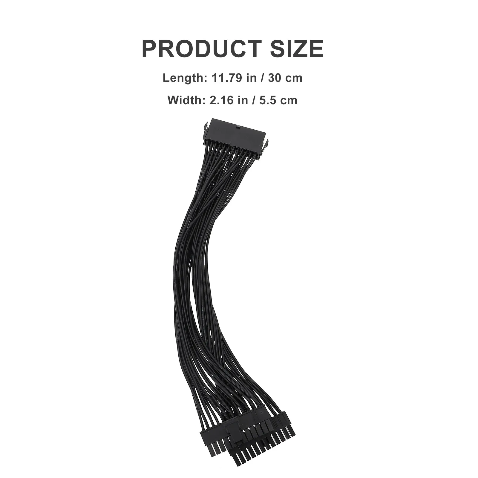 Dual 24pin Motherboard Power Extension Cable Atx Splitter Cord 20 Compatible Internal Pc Power Extension Wire