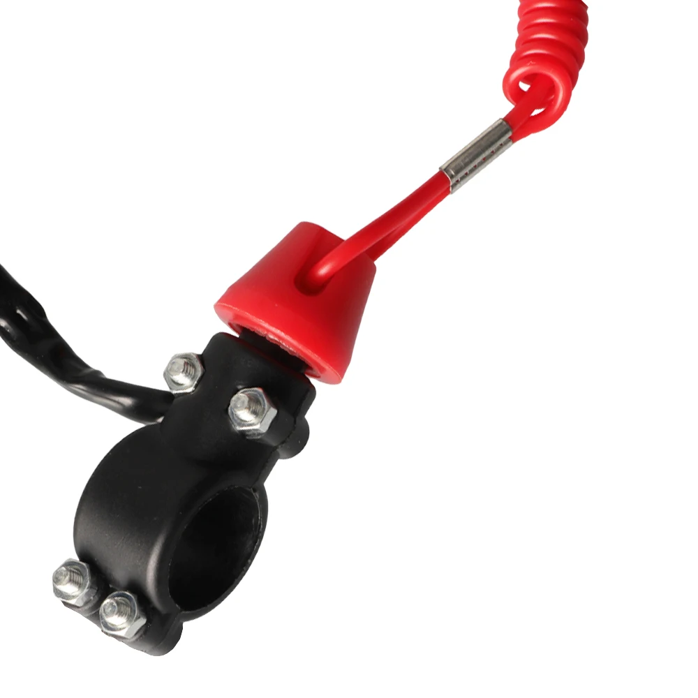 Motorrad Motor Kill Stop Schalter Boot Außenbordmotor Moto Stop Schalter Sicherheit Lanyard Für ATV Yamaha Kawasaki Roller – Detail 5