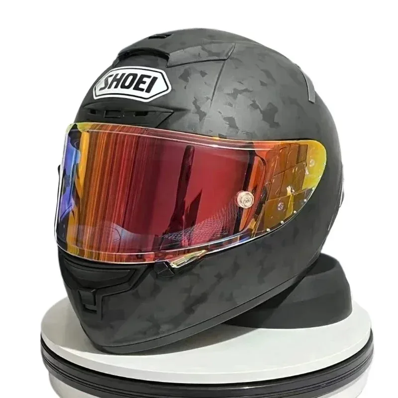 

Shoei X-Spirit 3, имитация матового карбона, анфас, шлем X-четырнадцать X-14 X14, мотоциклетный шлем, мотокросс, гоночный мотоциклетный шлем