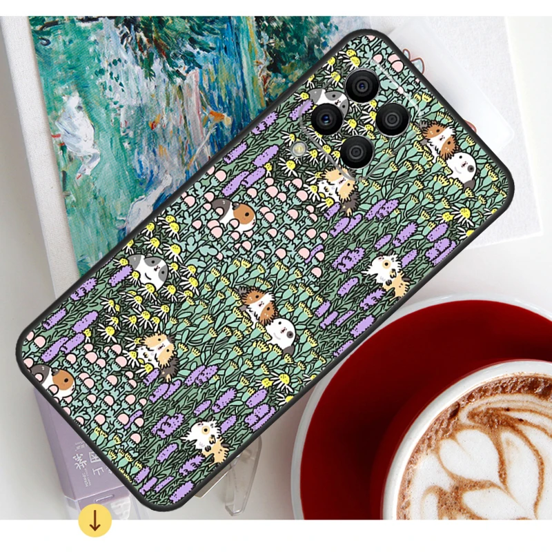 モルモット柄ケース Samsung Galaxy M20 M31 M16 M36 M56 M33 M53 M13 M12 M32 M52 M15 M55 M14 M35 M34 M54用