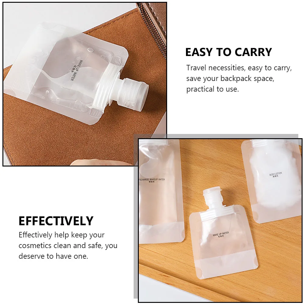 

Travel Bag Bottled Lotion Storage Pouch Makeup Remover Transparent The Pet