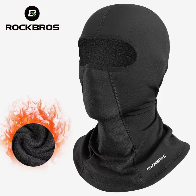 

ROCKBROS Winter Face Mask Winter Cycling Climbing Hiking Fleece Thermal Keep Warm Windproof Motorcycle Cycling Face Balaclava