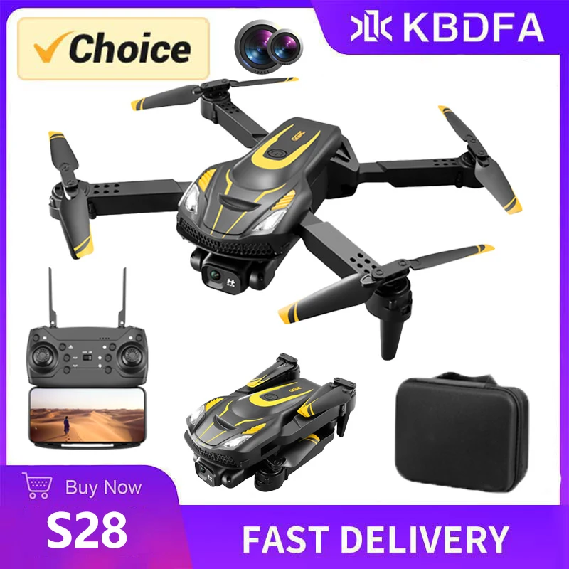 KBDFA S28 Max Drone Long-Range Flight Battery Quadcopter 8K HD Dron Aerial Photography Obstacle Avoidance RC Helicopter Toy Gift