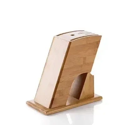 Wood Knife Holder Knife Block Stand Knives Storage Shelf Rack Organizer Hidden Knife Case Kitchen Accessories Bamboo