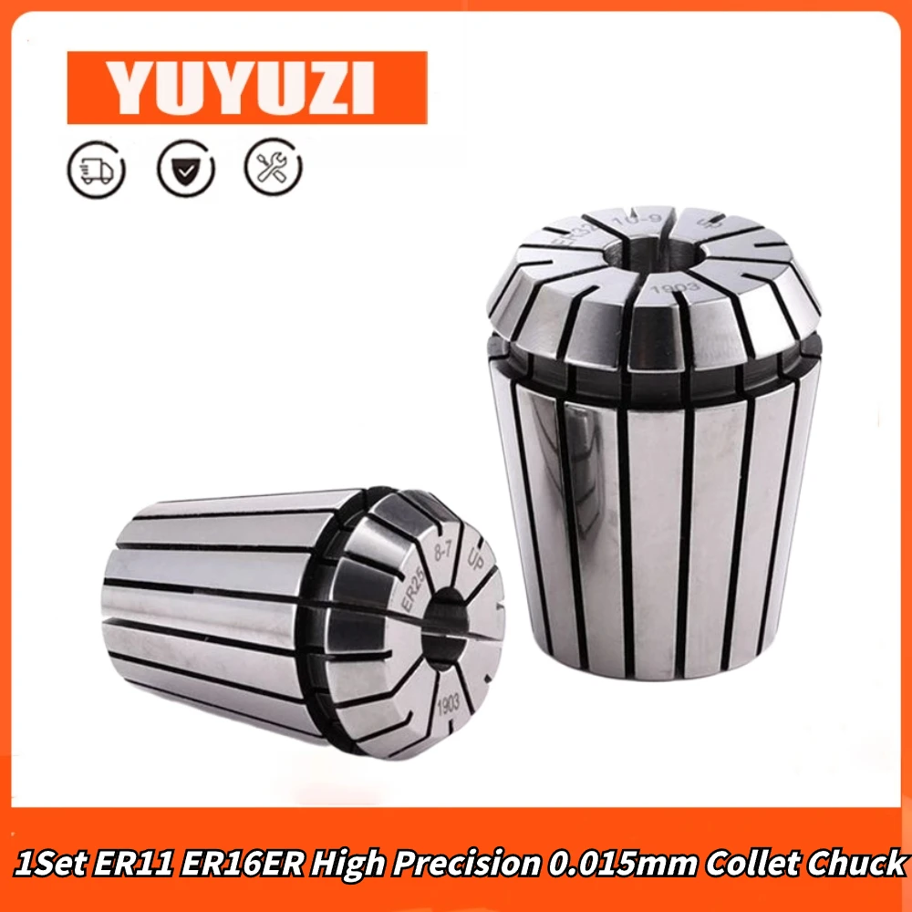 

1set ER11 ER16 ER High Precision 0.015 mm Collet Chuck for CNC Milling Tool Holder Engraving CNC Machine Spindle Motor