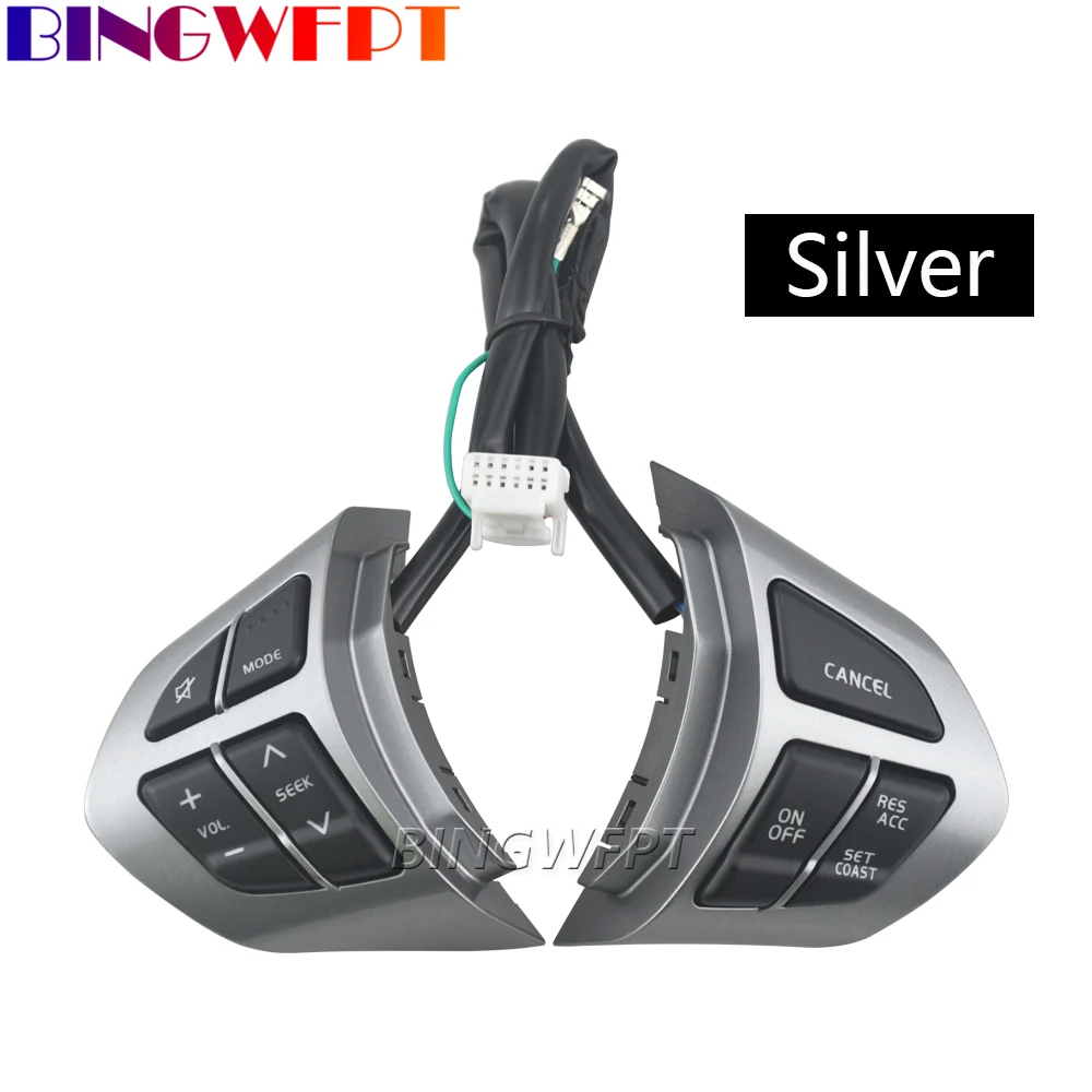 Auto Multifunction Steering Wheel Button For Suzuki Grand Vitara 2007-2013 Music Multimedia Volume Adjust Cruise Control Switch view 2