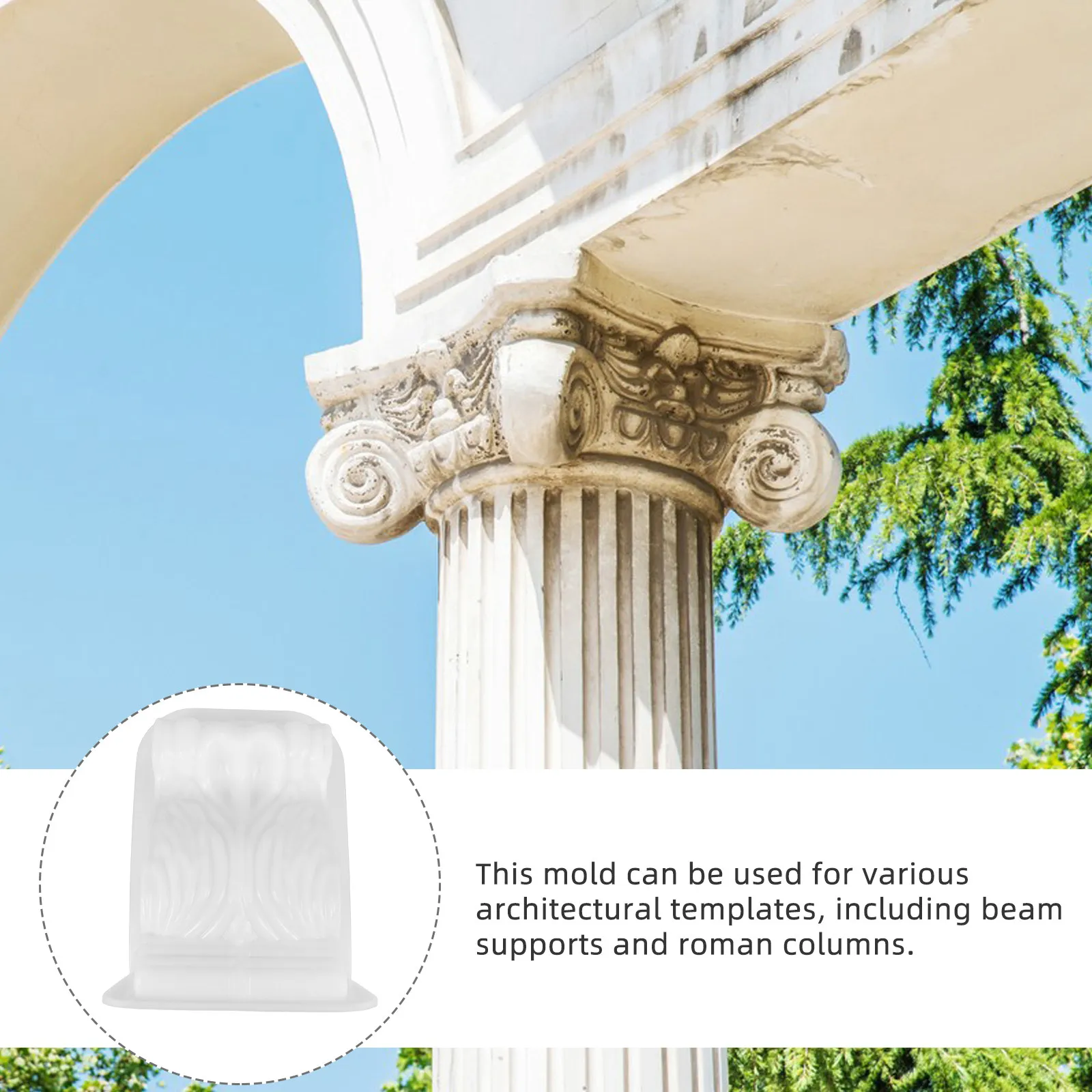 Cement Mold Roman Column Corbel Mold Decorative for Villa Concrete Casting Statues Garden Walkway Decor Molds for Crafts