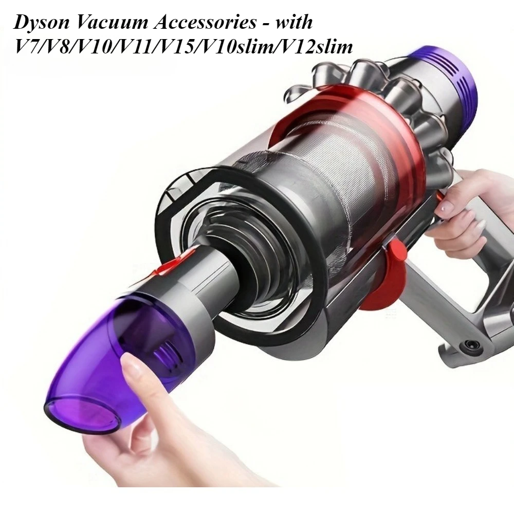 For Dyson Vacuum Accessories - with V7/V8/V10/V11/V15/V10slim/V12slim, Compressed Vacuum Tool for Pet Hair/Dust