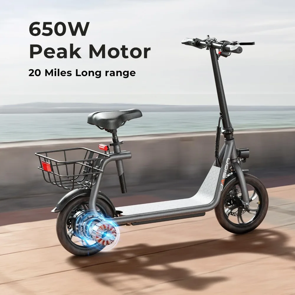 

Electric scooters with seats, range 20/25 MPH, top speed 20/25 MPH, foldable pet and cargo scooters