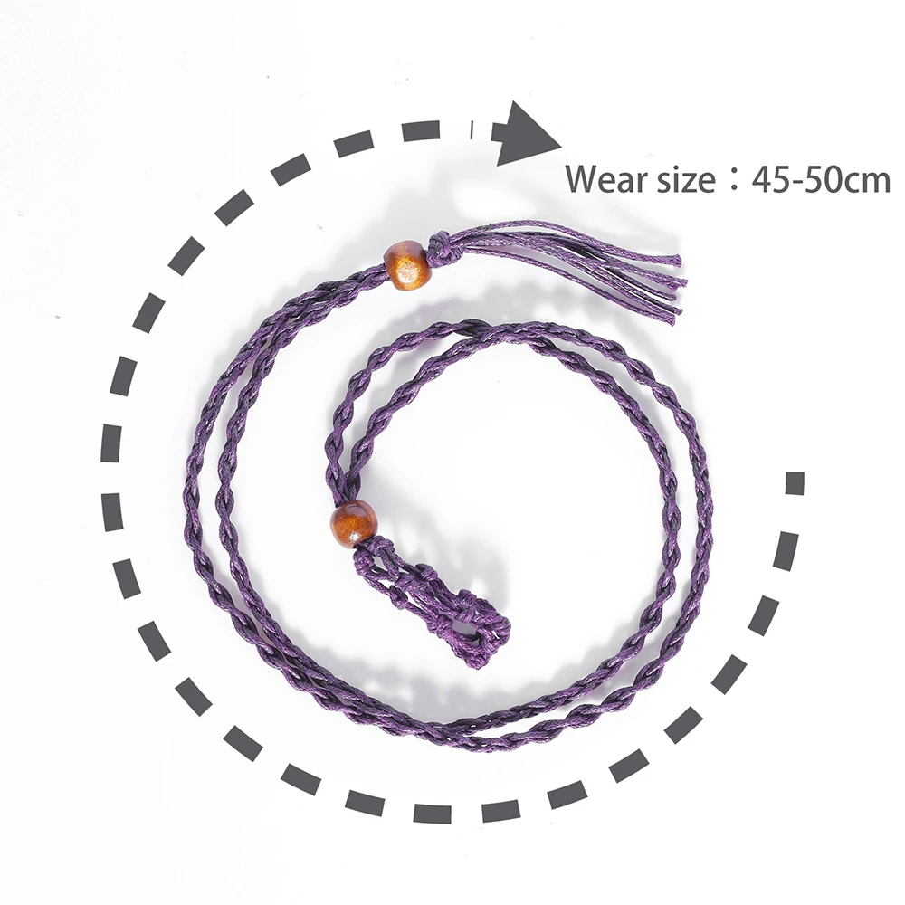 1pcs rope DIY Necklace Cord Empty Meditation Stone Holder Net Rope (not included stone) Ornament Cord Jewelry Making Accessories